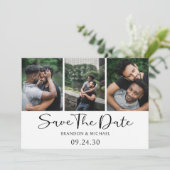 Save The Date Simple Élégant Script Photo LGBTQ (Debout devant)