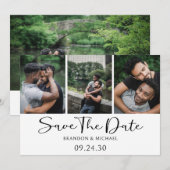 Save The Date Simple Élégant Script Photo LGBTQ (Devant / Derrière)