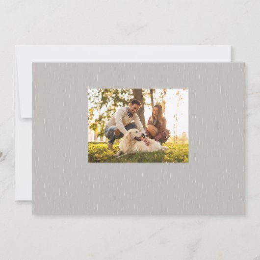 Save The Date Simple élégant script une photo horizontale (Dos)