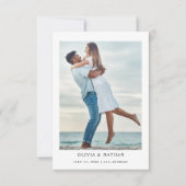 Save The Date Simple Elegant Text and Photo | Wedding (Devant)