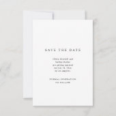 Save The Date Simple Elegant Text and Photo | Wedding (Dos)