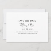 Save The Date Simple élégante horizontale Enregistrer la date (Devant)