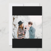 Save The Date simple élégante photo heureux nouvelle année (Dos)