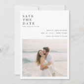 Save The Date Simple élégante QR Code Mariage photo (Devant)