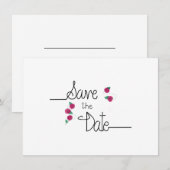 Save The Date Simple Enregistrer la Date (Devant / Derrière)