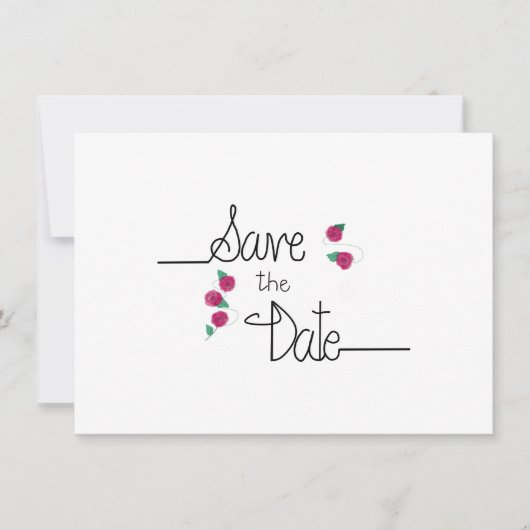 Save The Date Simple Enregistrer la Date (Devant)