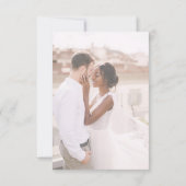 Save The Date Simple Enregistrer le Mariage photo de date (Dos)