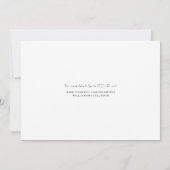 Save The Date Simple Épingle & Jaune Aquarelle Swash Save Date (Dos)