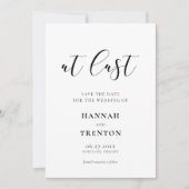 Save The Date Simple et élégant design Enfin (Devant)