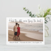 Save The Date Simple et moderne Hold The Date Photo (Debout devant)