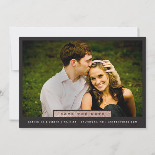 Save The Date Simple Faire Enregistrer La Date De Mariage Bloc O