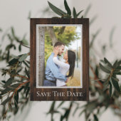 Save The Date Simple Faire Épreuve de Date de Mariage Rustique