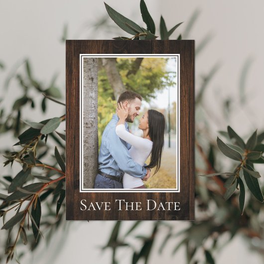 Save The Date Simple Faire Épreuve de Date de Mariage Rustique