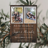 Save The Date Simple Faire Épreuve de Date de Mariage Rustique