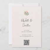 Save The Date Simple Floral Eucalyptus Herbe de Pampas Protéa (Dos)