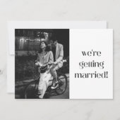 Save The Date Simple Fun Casual Minimal Modern Photo Wedding  (Devant)