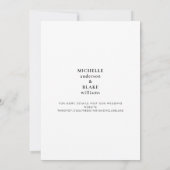 Save The Date Simple Initiales Mariage Tropical Vertical (Dos)