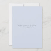 Save The Date Simple Light Blue Modern Script Mariage photo (Dos)