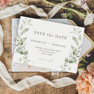 Save The Date Simple Mariage botanique élégant