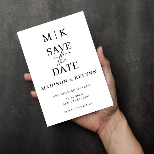 Save The Date Simple Mariage Enregistrer La Date