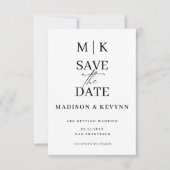 Save The Date Simple Mariage Enregistrer La Date (Devant)
