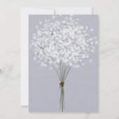 Save The Date Simple Mariage Floral Bouquet Enregistrer La Date (Dos)