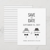 Save The Date Simple mariage gay (Devant / Derrière)