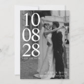 Save The Date Simple Mariage Moderne Photo (Devant)