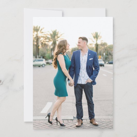 Save The Date Simple Mariage Moderne Script (Dos)