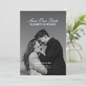 Save The Date Simple mariage photo  (Debout devant)