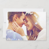 Save The Date Simple Mariage photo de plage (Dos)