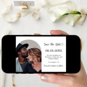 Save The Date Simple mariage photo moderne