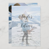 Save The Date Simple Mariage Photo Moderne Contemporain (Devant / Derrière)