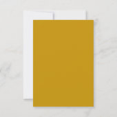Save The Date Simple Marigold Modern Minimal Mariage photo (Dos)