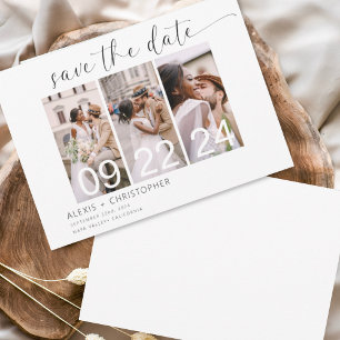 Save The Date Simple minimaliste moderne 3 photo