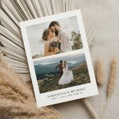 Save The Date Simple Modern Elegant Photo Wedding