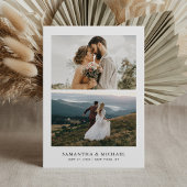 Save The Date Simple Modern Elegant Photo Wedding