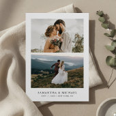 Save The Date Simple Modern Elegant Photo Wedding