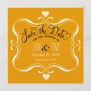 Save The Date Simple Modern Enregistrer la date blanc marigé
