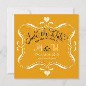 Save The Date Simple Modern Enregistrer la date | blanc marigé (Devant)