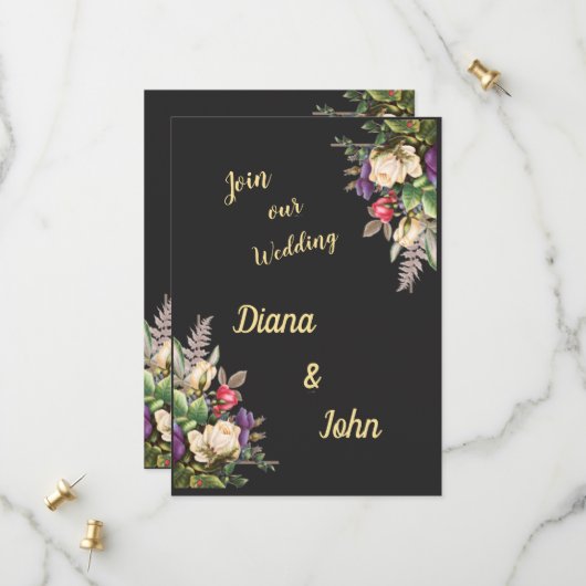 Save The Date Simple modern invitation, simple, minimalist (Devant/Arrière en situation)