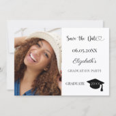 Save The Date Simple modern photo Graduation (Devant)
