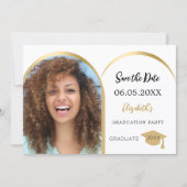 Save The Date Simple moderne arche photo or Graduation Party (Devant)