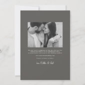 Save The Date Simple moderne élégant vertical deux photo (Dos)