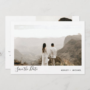 Save The Date Simple moderne minimaliste 2 Mariage photo