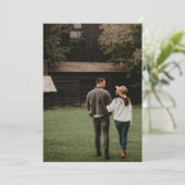 Save The Date Simple moderne MOCHA BROWN Photo Underground Maria (Debout devant)