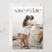 Save The Date Simple Moderne Photo De Mariage (Devant)