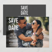 Save The Date Simple Moderne Photo de Mariage (Devant / Derrière)