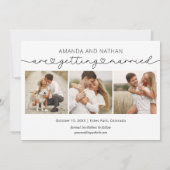Save The Date Simple Moderne Photo de Mariage (Dos)