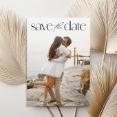 Save The Date Simple Moderne Photo De Mariage